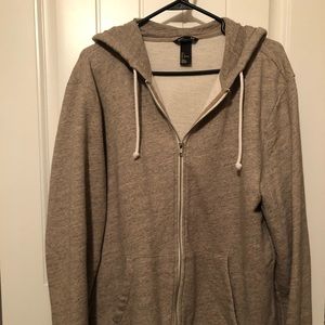 Basic H&M Large zip down sweater